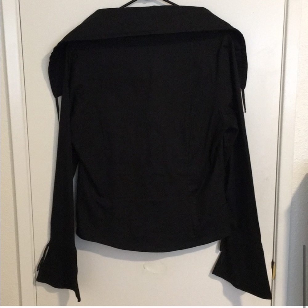 Heavy Red Couture Noir Gothic Long Sleeve Top - Picture 8 of 8